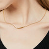 Copper 18K Gold Plated Simple Style Classic Style Plating Inlay Solid Color Zircon Pendant Necklace