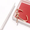 Copper 18K Gold Plated Simple Style Commute Knot Bangle