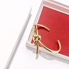 Copper 18K Gold Plated Simple Style Commute Knot Bangle