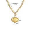 Copper 18K Gold Plated Vintage Style Simple Style Plating Red Heart Bracelets Necklace Jewelry Set