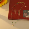 Copper 18K Gold Plated White Gold Plated Chain Inlay Shell Crystal Double Layer Necklaces