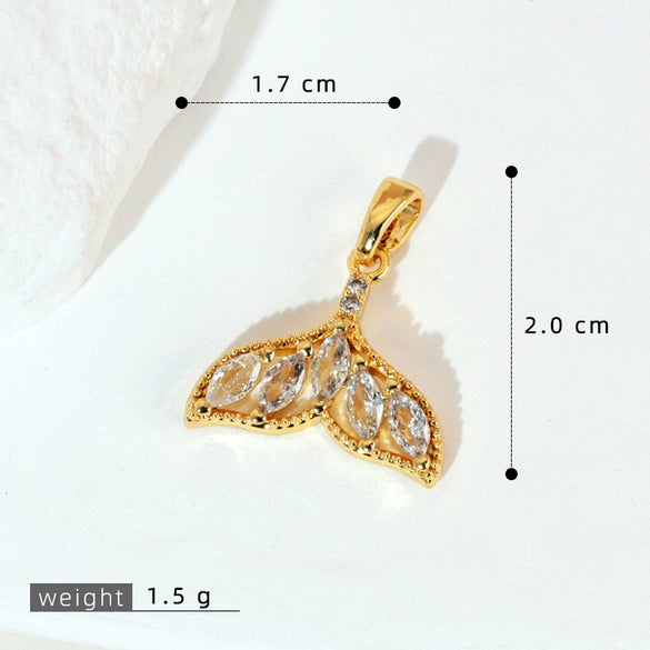 Copper Animal Zodiac Shape Minimalist Diamond Pendant Necklace And Earrings Accessories