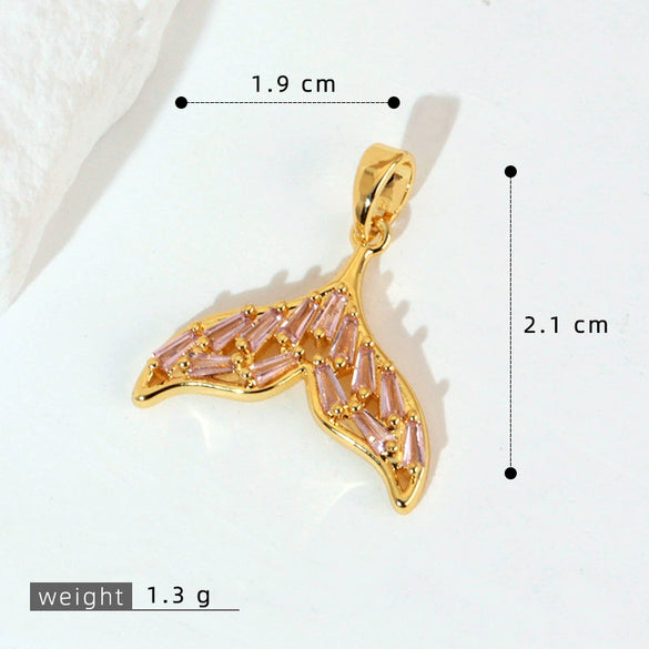 Copper Animal Zodiac Shape Minimalist Diamond Pendant Necklace And Earrings Accessories