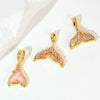 Copper Animal Zodiac Shape Minimalist Diamond Pendant Necklace And Earrings Accessories