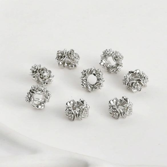 Copper Beads Electroplated Jewelry Material For Necklace Bracelet Diy