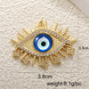 Copper Blue Eyes And Devil's Eye Inlay Jewelry Pendant And Bracelet Set