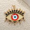 Copper Blue Eyes And Devil's Eye Inlay Jewelry Pendant And Bracelet Set