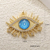 Copper Blue Eyes And Devil's Eye Inlay Jewelry Pendant And Bracelet Set