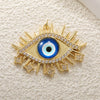 Copper Blue Eyes And Devil's Eye Inlay Jewelry Pendant And Bracelet Set