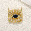 Copper Blue Eyes And Devil's Eye Inlay Jewelry Pendant And Bracelet Set