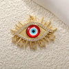 Copper Blue Eyes And Devil's Eye Inlay Jewelry Pendant And Bracelet Set