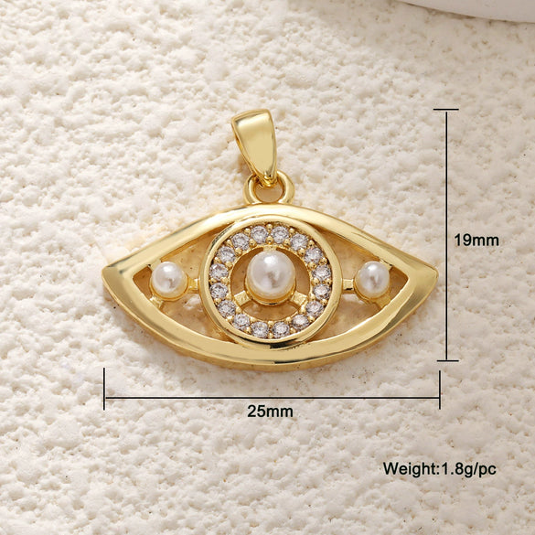 Copper Blue Eyes And Devil's Eye Inlay Jewelry Pendant And Bracelet Set