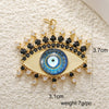 Copper Blue Eyes And Devil's Eye Inlay Jewelry Pendant And Bracelet Set