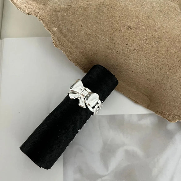 Copper Bow Knot Open Rings