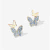 Copper Butterfly And Bow Ear Studs