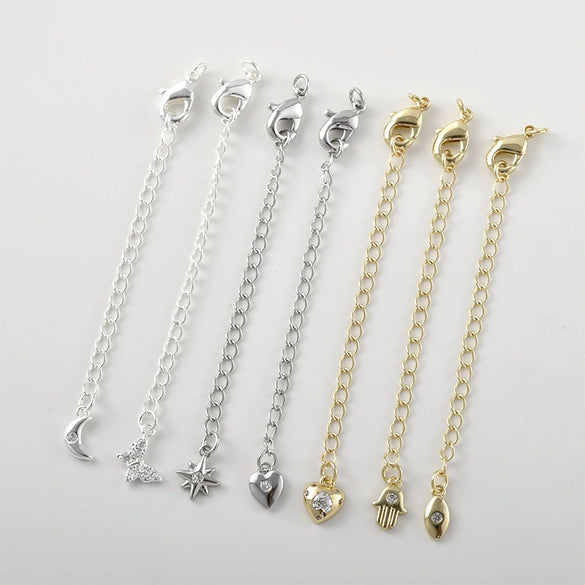Copper Butterfly Starburst Lobster Clasp Tail Chain Long Chain Jewelry Accessories 14K Gold Electroplated