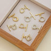 Copper Clad Gold Color Zirconium Handmade Jewelry Accessories Material For Belt Hanging Buckle Bracelet Necklace Earrings With Inlay Process