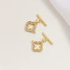 Copper Clad Gold Color Zirconium Handmade Jewelry Accessories Material For Belt Hanging Buckle Bracelet Necklace Earrings With Inlay Process