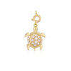 Copper Crab Turtle And Starfish Pendant With Pearl Detail And Drip Oil Finish For Bracelets And Necklaces