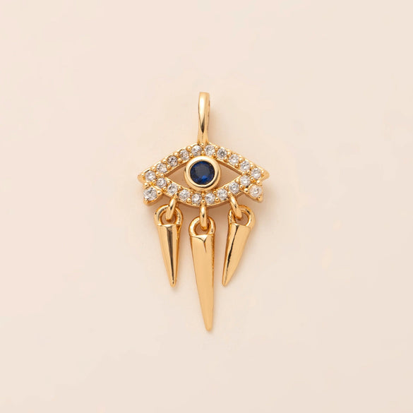 Copper Cross Pendant Jewelry Accessories With Microinlaid Zircon Electroplating Geometric Ushaped Design