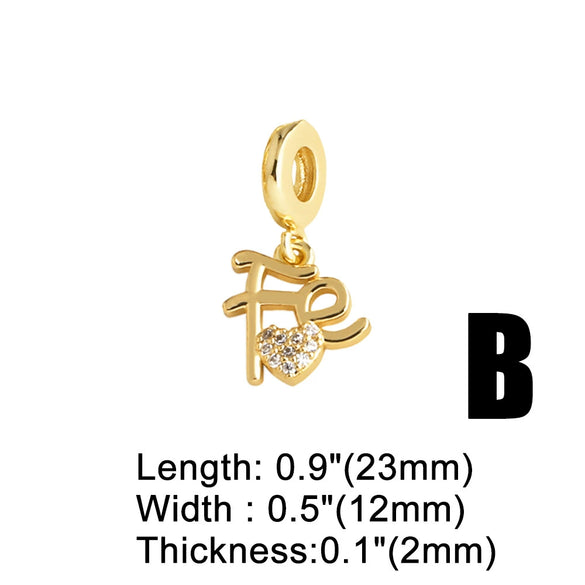 Copper Cross Star 18K Gold Plated Bracelet Simple Style Unisex