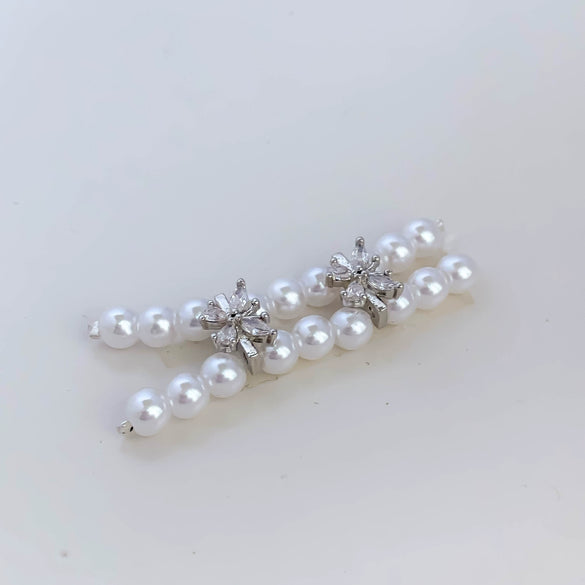 Copper Cute Animal Style Butterfly Inlaid Zircon Double Row Pearl Spacer Double Hole Accessories Diy Bracelet Necklace With Gold Plating