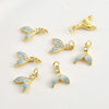 Copper Dripping Oil Fishtail Pendant Jewelry Accessories Material