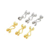 Copper Electroplated Bead Buckle For Diy Bracelet And Necklace
