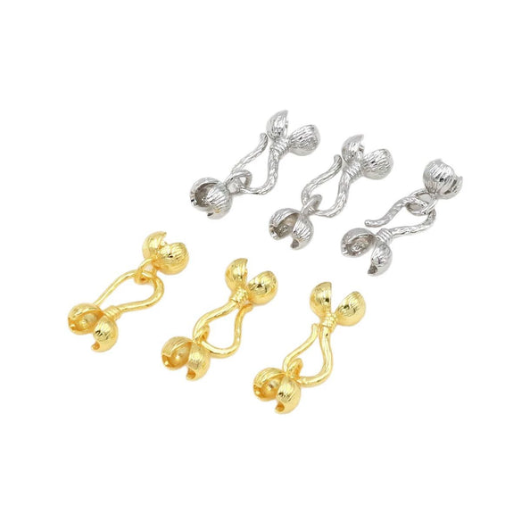 Copper Electroplated Bead Buckle For Diy Bracelet And Necklace