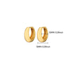 Copper Electroplated Circle Earrings Simple Geometric Unisex