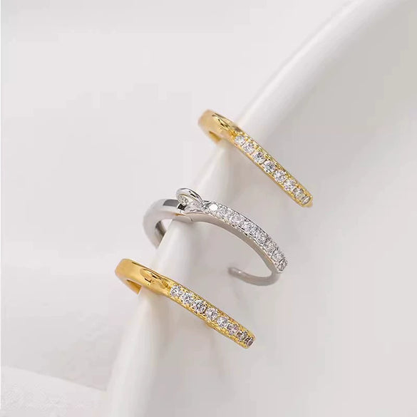 Copper Electroplated Ear Hook Earrings Hanging Buckle Opening Universal Buckle Diy Handmade Jewelry Accessories