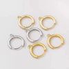 Copper Electroplated Ear Hook Earrings Hanging Buckle Opening Universal Buckle Diy Handmade Jewelry Accessories