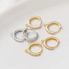 Copper Electroplated Ear Hook Earrings Hanging Buckle Opening Universal Buckle Diy Handmade Jewelry Accessories