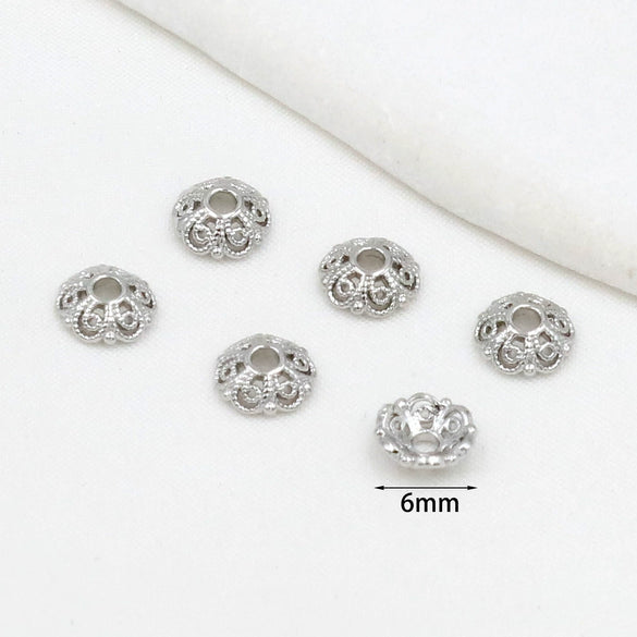 Copper Electroplated Flower Holder Bead Holder Handmade Beaded Bracelet Jewelry Accessories