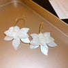 Copper Electroplated Geometric Bow Tassel Women's Earrings