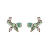 Copper Electroplated Geometric Bow Tassel Women's Earrings