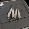 Copper Electroplated Geometric Bow Tassel Women's Earrings