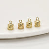 Copper Electroplated Geometric Zircon Carousel Box Jewelry Pendant Accessories