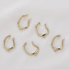 Copper Electroplated Hand Made Ear Bone Clip Accessories For Non Pierced Ears