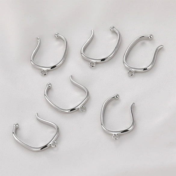 Copper Electroplated Hand Made Ear Bone Clip Accessories For Non Pierced Ears