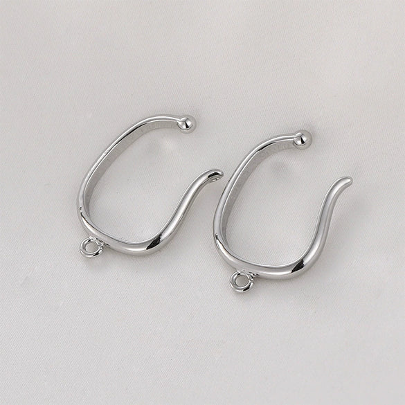 Copper Electroplated Hand Made Ear Bone Clip Accessories For Non Pierced Ears