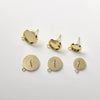 Copper Electroplated Handmade Beads Earrings Accessories With Hanging Ear Needle