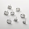 Copper Electroplated Handmade Beads Earrings Accessories With Hanging Ear Needle