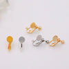 Copper Electroplated Handmade Ear Clip With Hanging Ring Jewelry Accessories