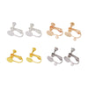 Copper Electroplated Handmade Ear Clip With Hanging Ring Jewelry Accessories