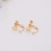 Copper Electroplated Handmade Ear Clip With Hanging Ring Jewelry Accessories