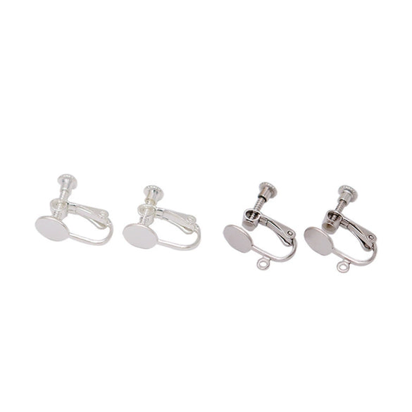 Copper Electroplated Handmade Ear Clip With Hanging Ring Jewelry Accessories