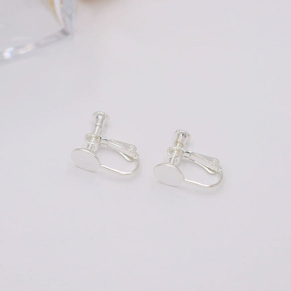 Copper Electroplated Handmade Ear Clip With Hanging Ring Jewelry Accessories