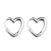 Copper Electroplated Hollow Heartshaped Earrings For Women