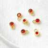 Copper Electroplated 18K Gold Color Retaining Round Zirconium Pendant Bracelet Necklace Ear Studs Earrings Accessories
